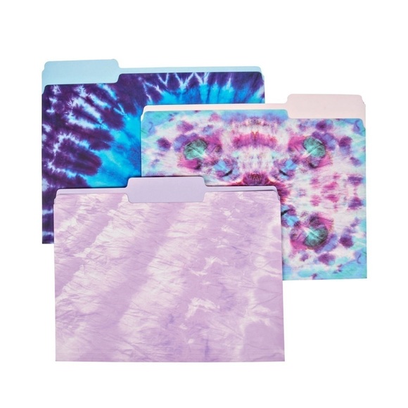 Pen+Gear Acrylic 3-Piece Organization Set & Tie Dye File Folders, 6 Count Bundle - Picture 12 of 15